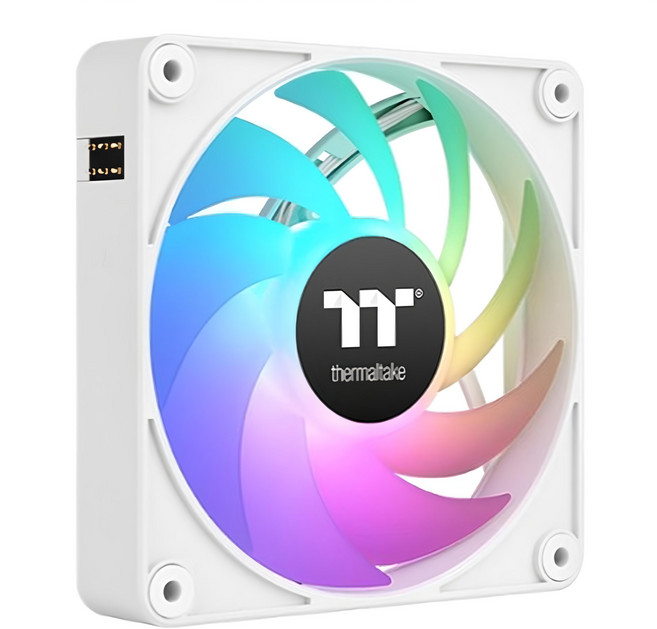 thermaltake 曜越 CT120 EX ARGB 正轉 磁吸快接散熱器 3個, CL-F190-PL12SW-A, 白色, 1組