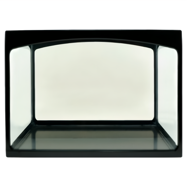 AQUAFUN 水之樂 塑膠框玻璃缸, 黑色, 1個