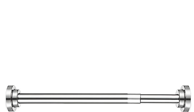 小麥購物 不鏽鋼伸縮桿 牆面寬範圍80~140cm L722, 1支, 銀色