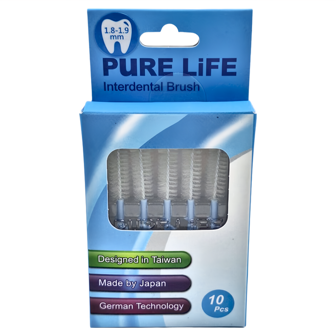 PuRE LiFE 寶淨 纖柔護齒可替換刷毛 PLT-06U 馬卡藍, 1.9mm, 10個裝, 1盒