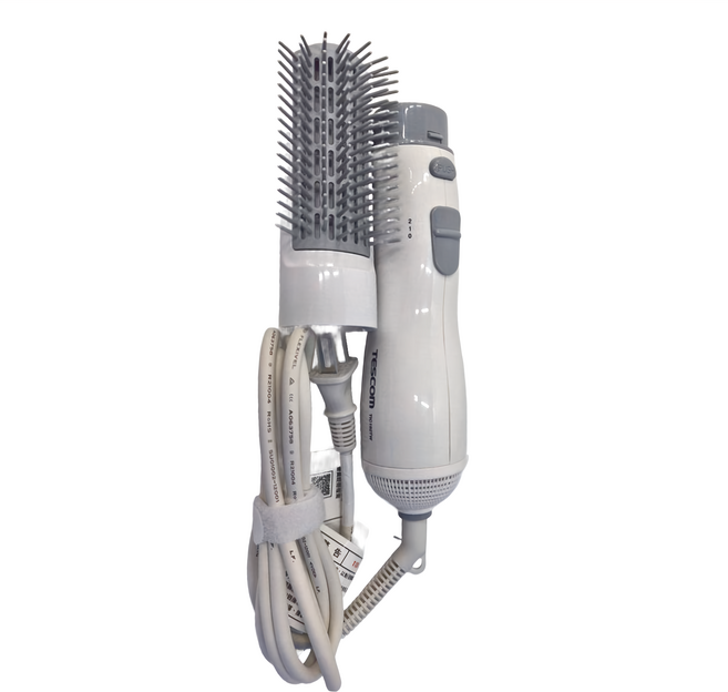TESCOm 整髮吹風機 290g超輕量設計 寬板式順髮梳 負離子呵護, TIC192TW(W), 花漾白