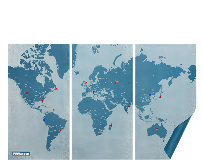 Palomar 拼世界地圖 壁紙, 藍色