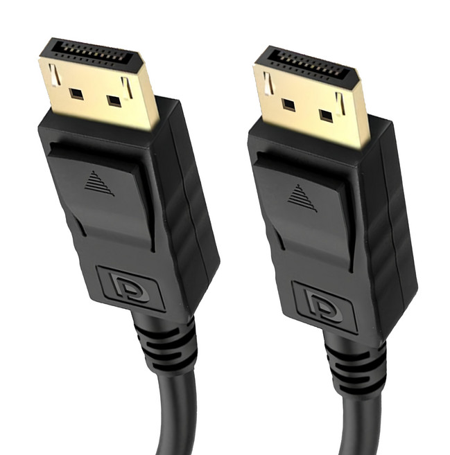 UniSync DisplayPort 公對公鍍金傳輸線 黑色, 1.8m, 1條
