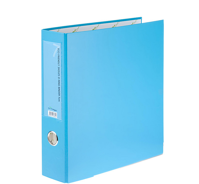 ECO Chungwoon 環保D型A4活頁夾 3孔 7cm, 天空色, 1本