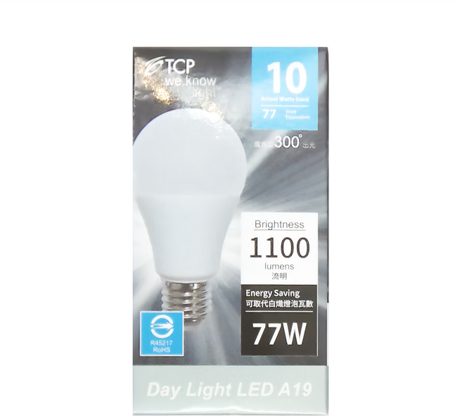 TCP 強凌 高CP值節能燈泡 10W, 白光, 10個
