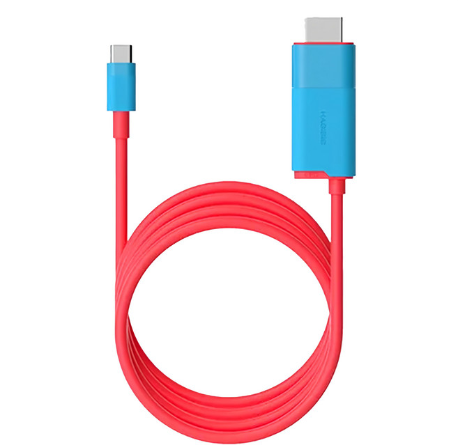 HAGiBiS 海備思 智能充電 Type-C 轉 HDMI 轉換器 4K 60Hz 適用於筆電、桌機、Switch, 1個
