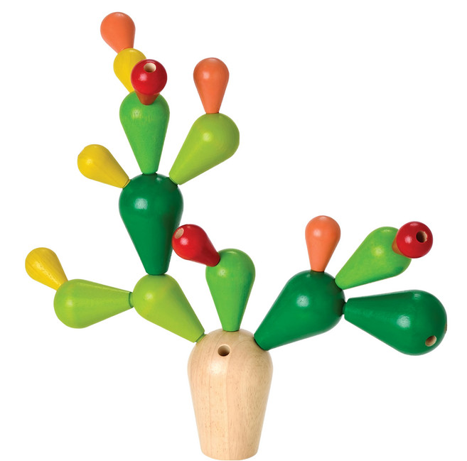 PLAN TOYS 平衡仙人掌, 1盒, 多色