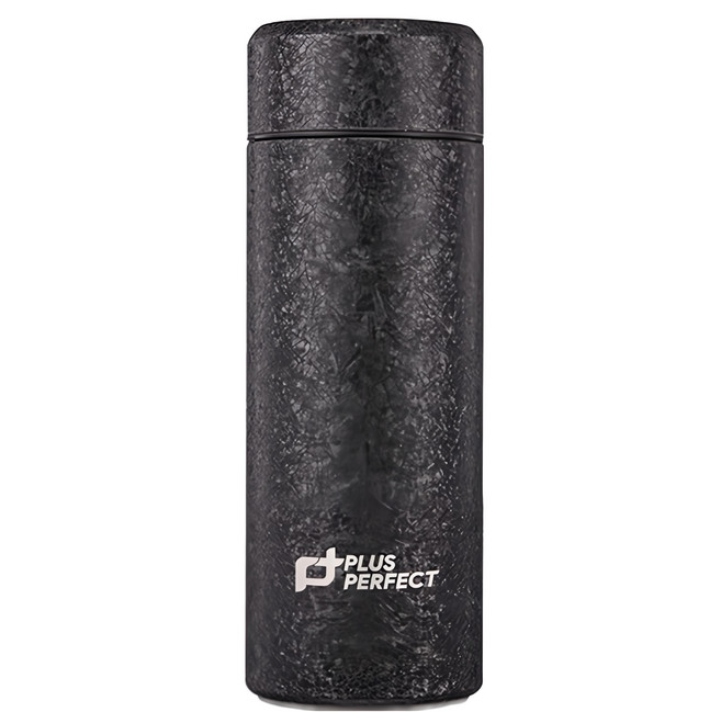 PLUS PERFECT 理想 鈦度純鈦真空保溫杯, 晶鑽黑, 350ml, 1個