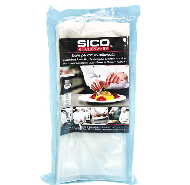 SICO 舒肥專用耐熱120度包裝袋 15 x 35cm, 15 x 35cm 厚90μ, 50個, 1包