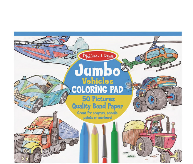 Melissa&Doug 瑪莉莎 繪圖本 交通工具, 平裝書