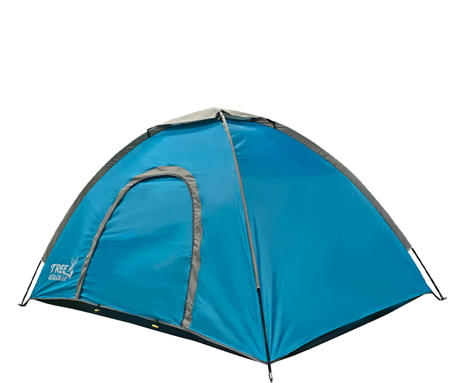 TREEWalker BREEZE 野露雙用帳 帳篷 + 玻璃纖維桿 2支 + 營釘 4支 190 x 140 x 110cm 1.35kg, 藍色, 4人