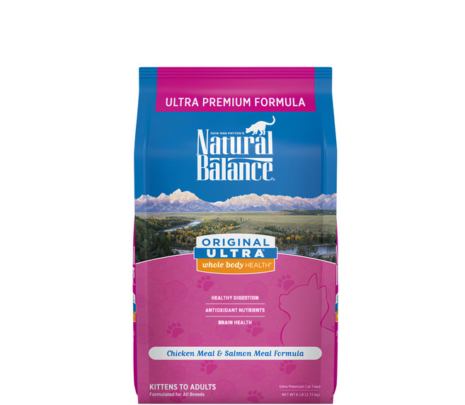 NATURAL BALANCE 特級田園全貓配方 乾飼料 6lb, 雞肉 + 鮭魚, 2.72kg, 1袋