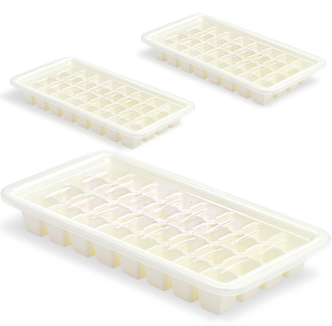 CHAEUM LIVING 32格製冰盒 白色, 3個