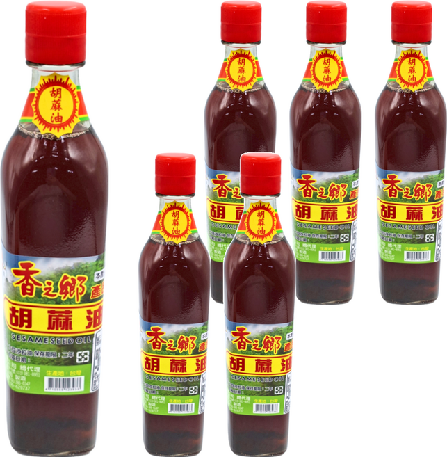 香之鄉 胡麻油, 500ml, 6瓶