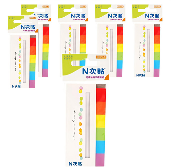 N次貼 指示型標籤紙, 1080張, 6本
