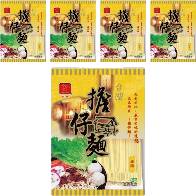 宏廣 擔仔麵系列 油麵, 1.2kg, 5包