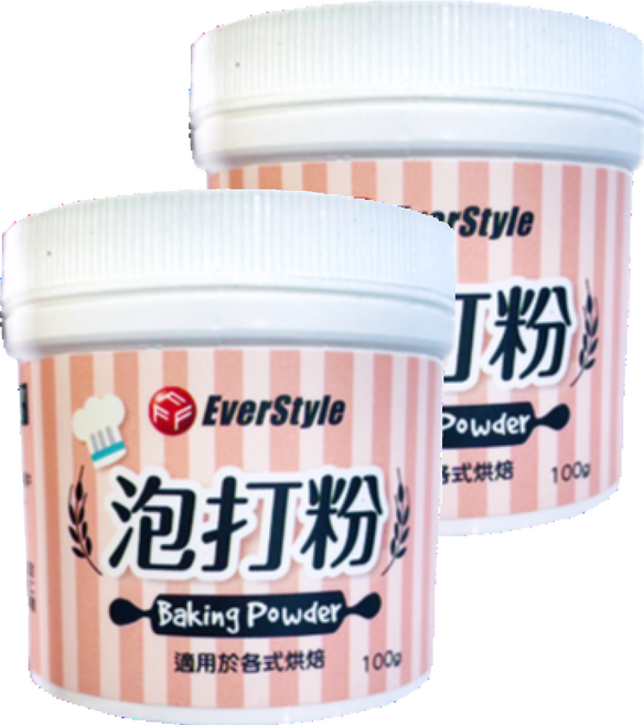 EverStyle 柏泰 泡打粉, 100g, 2罐