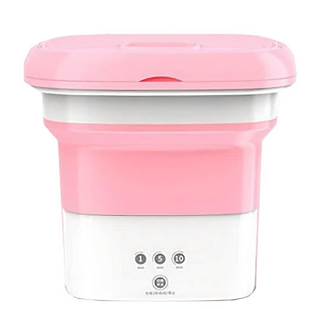 Panatec 沛莉緹 超聲波半自動折疊式洗衣機 K-325 原廠保固, 粉色