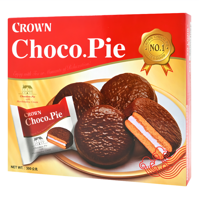 CROWN 皇冠 巧克力派, 300g, 1盒