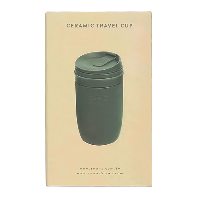 SWANZ 天鵝瓷 Yono 陶瓷杯, 米白色, 480ml, 1個