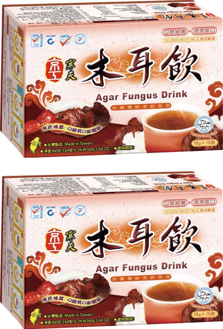 京工 寒天木耳飲 純素食, 16g, 150ml, 10包, 2盒