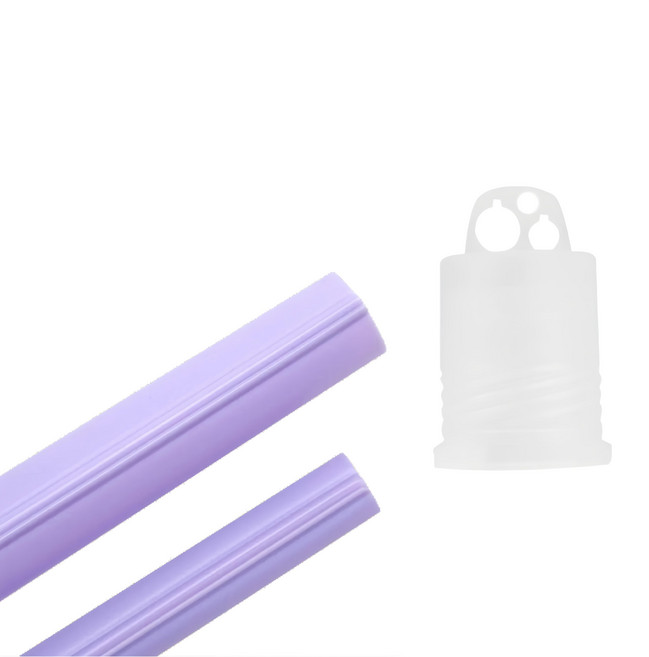 A Plastic Project Transparent violet 吸吸管 霧透, 1組