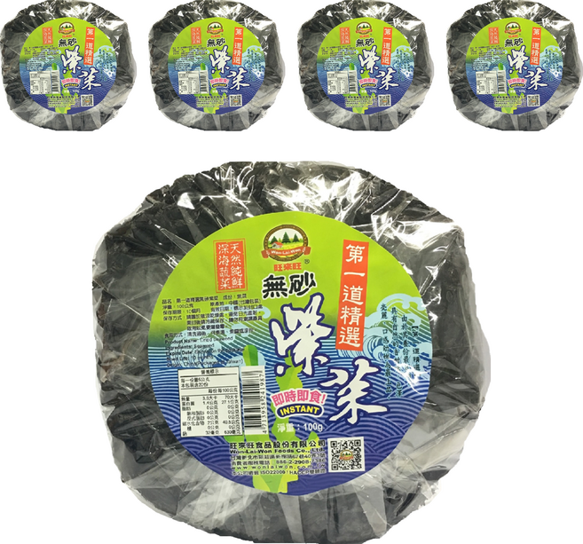 WON LAI WON 旺來旺 第一道精選無砂紫菜, 100g, 5包