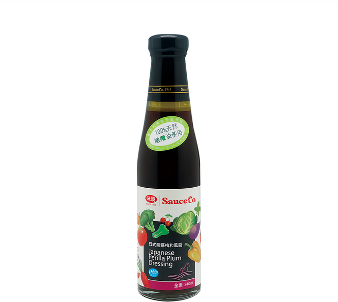 味榮 日式紫蘇梅和風醬, 240ml, 1瓶