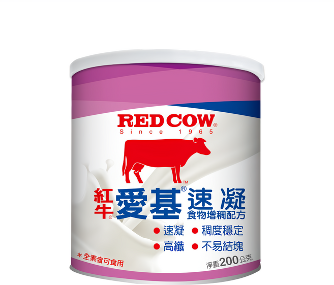 RED COW 紅牛 速凝食物增稠 稠度穩定 高纖 不易結塊, 200g, 1罐