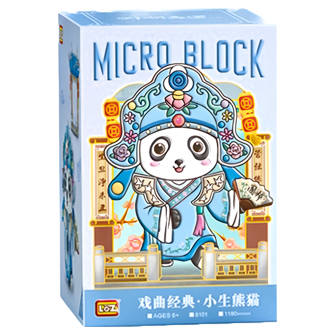 LoZ 小生熊貓積木 1180片, 小生熊貓 多色, 1組
