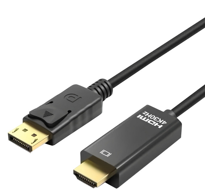 POLYWELL 寶利威爾 DP轉HDMI 4K30Hz 影音傳輸線, PW15-W46-M230, 1條