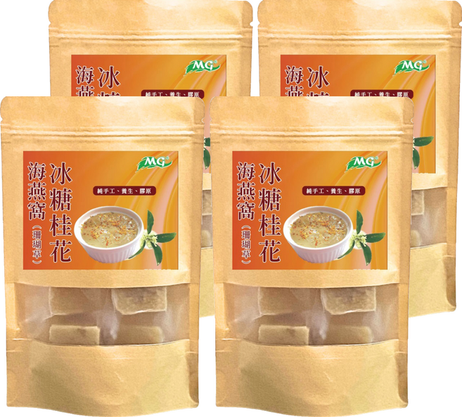 茂格生機 冰糖桂花珊瑚草 海燕窩, 280g, 4包