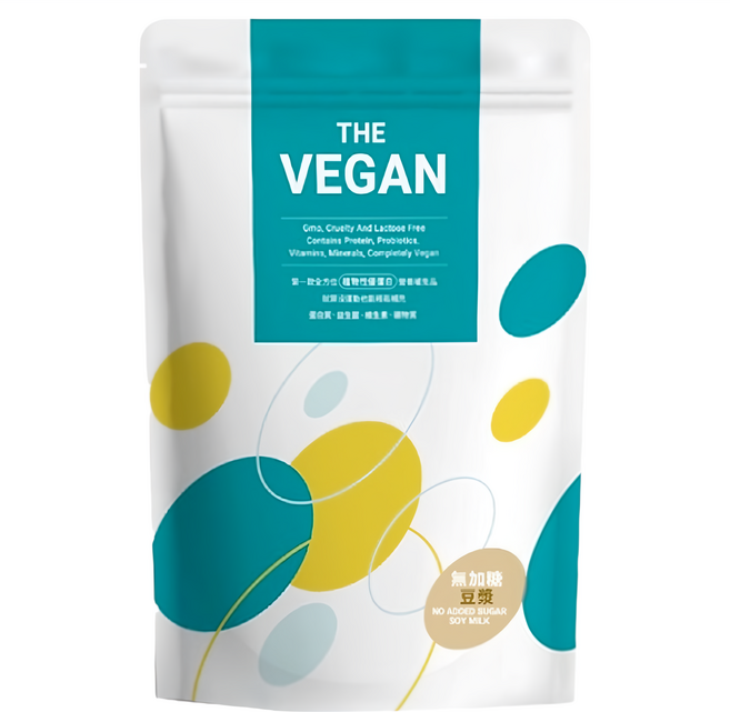 THE VEGAN 樂維根 植物性優蛋白 無加糖豆漿口味, 1kg, 1包
