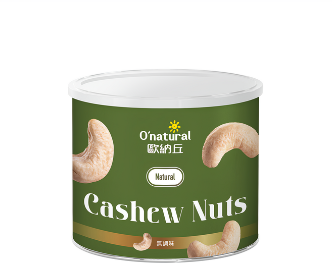 O'natural 歐納丘 純天然腰果, 150g, 1罐