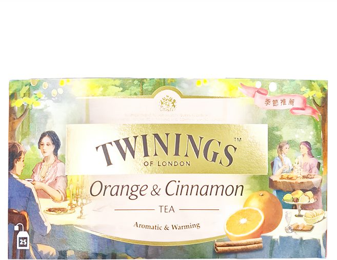 TWININGS 唐寧茶 香橙肉桂茶, 2g, 25包, 1盒