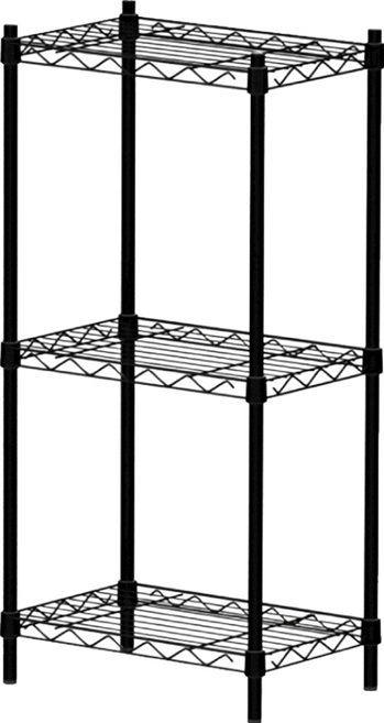 KI WISH 居家生活 輕型三層架 黑色 每層耐重30KG, 3層