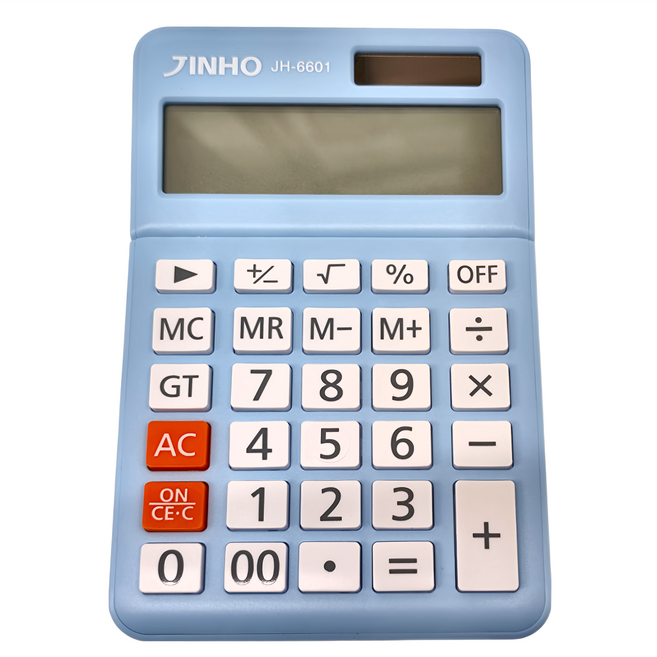 JINHO 京禾 12位元計算機 JH-6601, 藍色, 1個