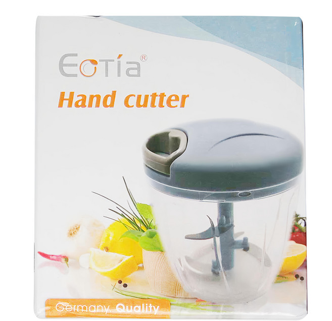 EoTia 廚房手拉切碎器 德國品質, 藍色, 1個
