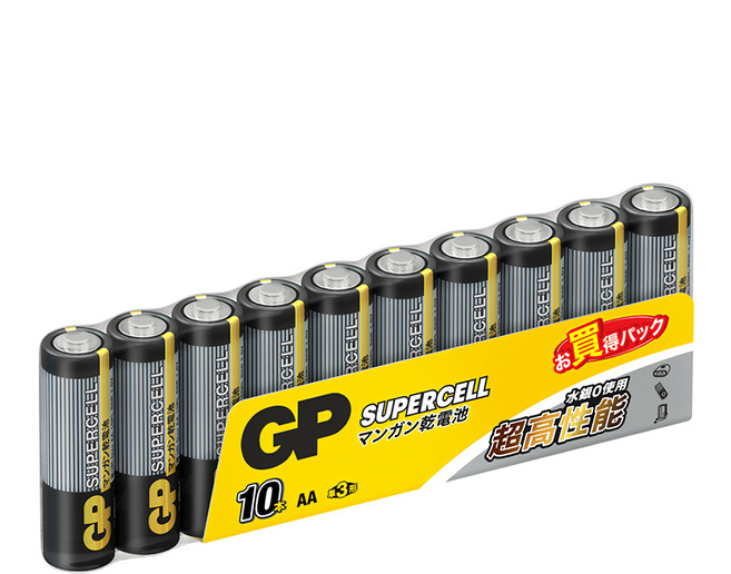 GP Batteries 超霸 3號超級碳鋅電池 1.5V, 10顆, 1組