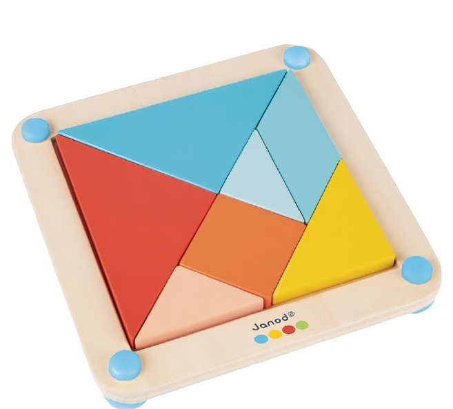 Janod 小小STEAM系列 七巧板, 1個, Multi-color, 1人