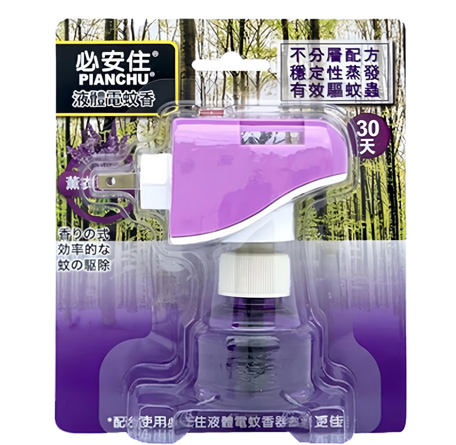 必安住 液體電蚊香器 + 油性液體電蚊香, 45ml, 1組