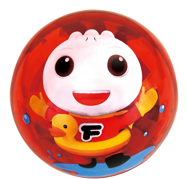 風車圖書 FOOD超人閃亮球 紅色3, 1個