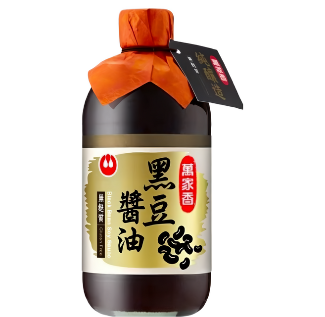 萬家香 黑豆醬油, 450ml, 1瓶