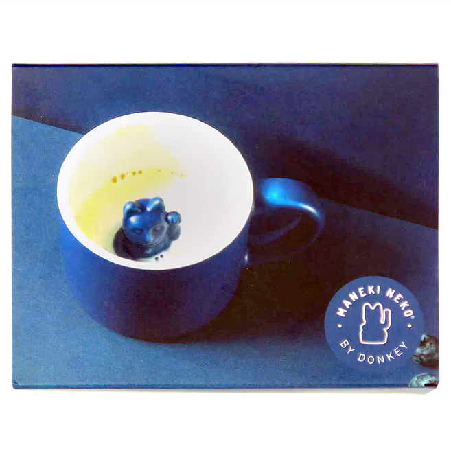 DONKEY LUCKY CAT 幸運招財貓馬克杯, 藍色, 1個