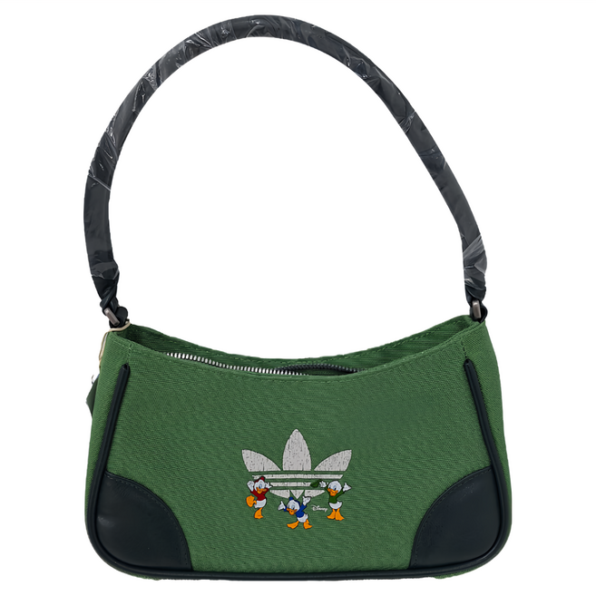 adidas 愛迪達 x DISNEY BAG 單肩包 JL7657, 唐老鴨姪子 綠色