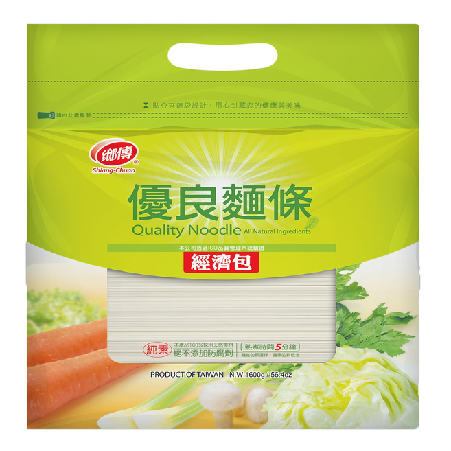 鄉傳 優良麵條 經濟包, 1.6kg, 1包