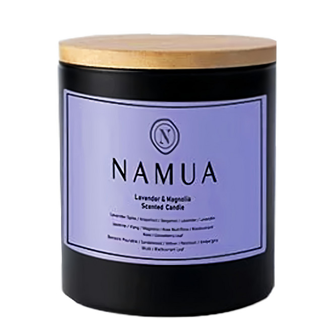 NAMUA 那木瓦 精油香氛蠟燭, 薰衣草&木蘭, 200g, 1個