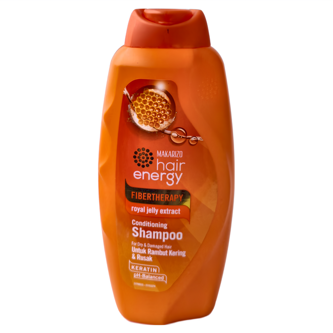 MAKARIZO 纖維療法調理洗髮精 03蜂王漿 330ml - 蜂王漿精華 深層滋潤 修護受損髮質, 1瓶