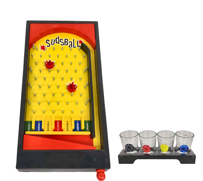 Sudsball 喝酒遊戲彈珠台 960g, 外銷美國版, 1組