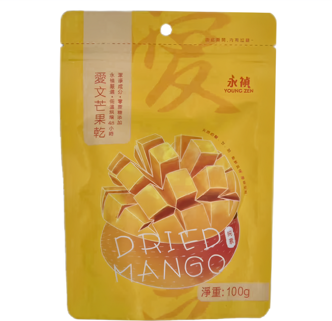 永禎 愛文芒果乾 無糖, 100g, 1包